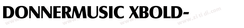 DONNERMUSIC XBOLD字体转换